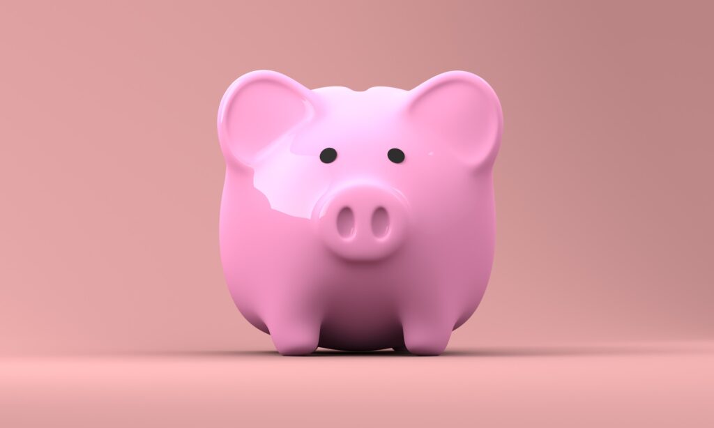 ぶたの貯金箱