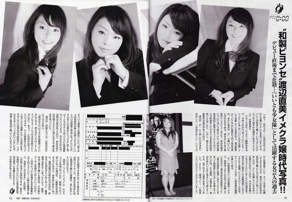 渡辺直美の若い時の画像