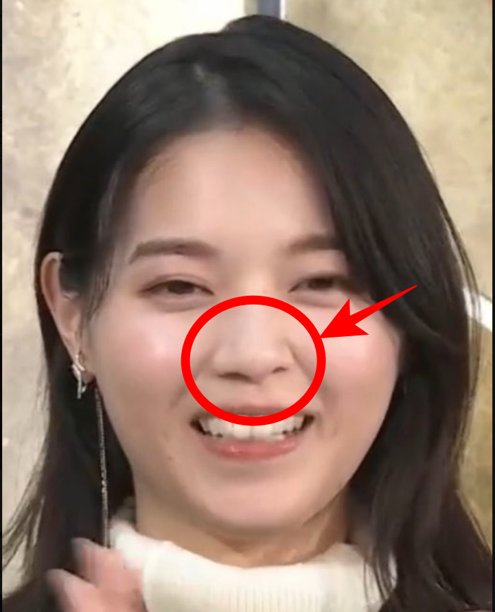 西野七瀬の鼻画像2