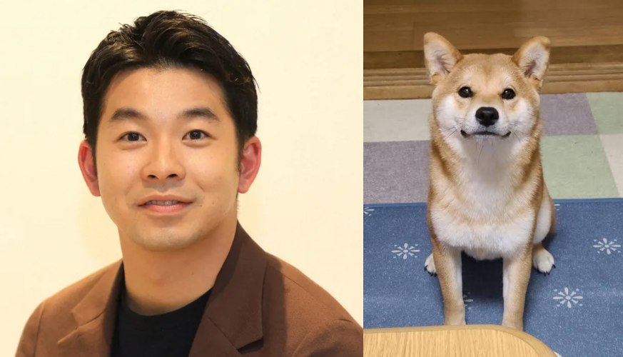 仲野太賀と柴犬画像
