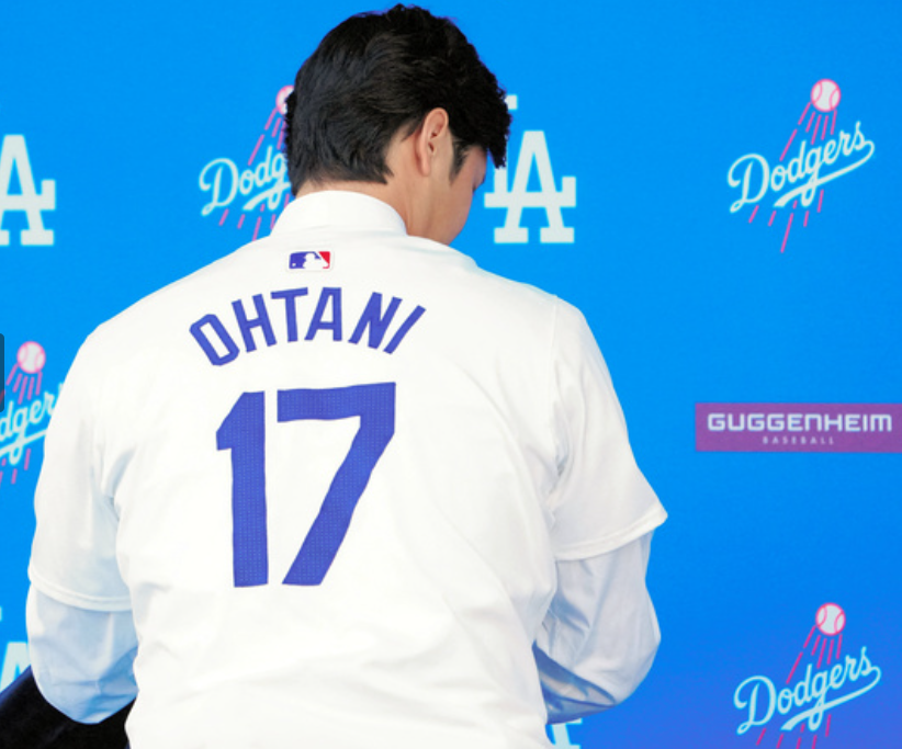ドジャース背番号17の大谷翔平